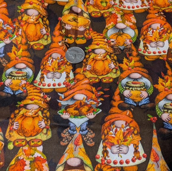 Joann Other - Cotton Fabric With Fall Gnomes